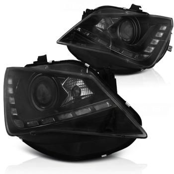 Scheinwerfer DRL LED Tagfahrlicht für Seat Ibiza 6J Facelift Bj. 12-15 Schwarz