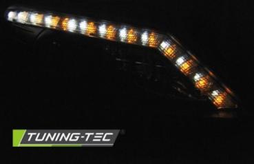 Scheinwerfer LED Tagfahrlicht Optik für Seat Ibiza 6J 08-12 Schwarz LED Blinker