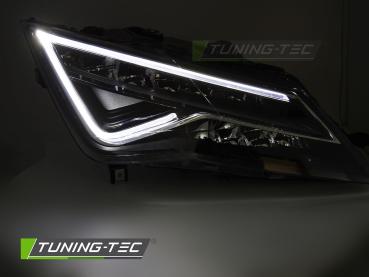 Preview: Voll LED Scheinwerfer passend für Seat Leon III 5F 2012–2016 in Schwarz