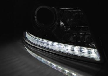 Scheinwerfer LED Tagfahrlicht Optik für Skoda Octavia 2 1Z Facelift 09-12 Chrom