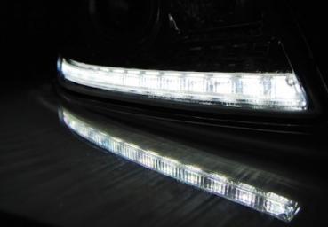Scheinwerfer DRL LED Tagfahrlicht für Skoda Octavia 2 (1Z Facelift) 09-12 Chrom