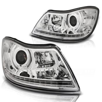 Scheinwerfer DRL LED Tagfahrlicht für Skoda Octavia 2 (1Z Facelift) 09-12 Chrom