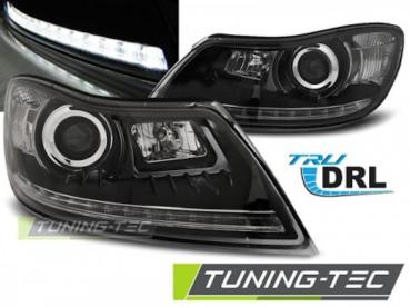 Scheinwerfer DRL LED Tagfahrlicht für Skoda Octavia 2 1Z Facelift 09-12 Schwarz