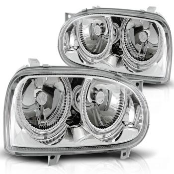 Design Angel Eyes Scheinwerfer für VW Golf 3 91-97 chrom