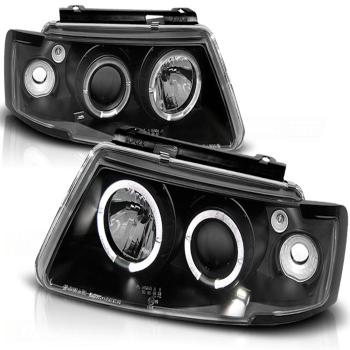 Scheinwerfer Angel Eyes für VW Passat 3B Bj. 96-00 Schwarz