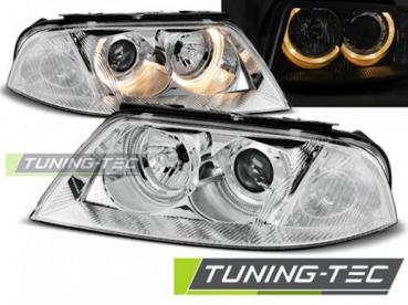 Design Angel Eyes Scheinwerfer für VW Passat 3BG 00-05 chrom