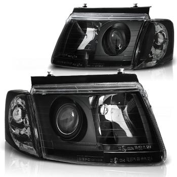 Klarglas Xenon Design Scheinwerfer für VW Passat 3B (B5) 96-00 schwarz