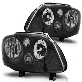 Scheinwerfer Klarglas für VW Touran 1T / Caddy 3 (2K) Schwarz