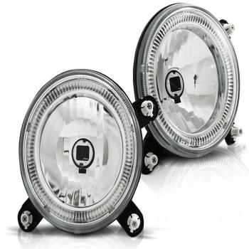 Fernscheinwerfer Angel Eyes für VW Golf 1 Golf 2 Chrom