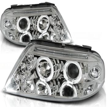 Scheinwerfer Angel Eyes für VW Passat 3BG Bj. 00-05 Chrom