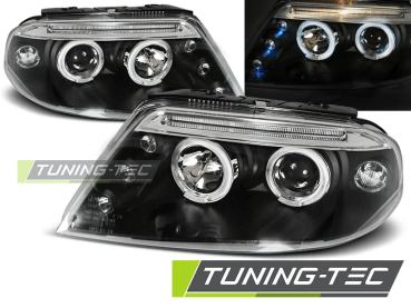 Scheinwerfer Angel Eyes für VW Passat 3BG Bj. 00-05 Schwarz