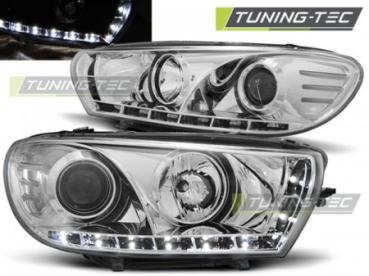 Scheinwerfer LED Tagfahrlicht Optik für VW Scirocco 3 Bj. 08-14 Chrom