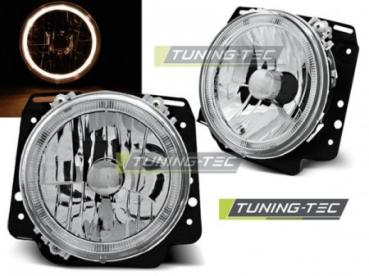 Scheinwerfer Angel Eyes für VW Golf 2 Bj. 83-92 Chrom