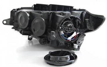 Scheinwerfer LED Tagfahrlicht Optik für VW Passat CC Bj. 08-12 Schwarz