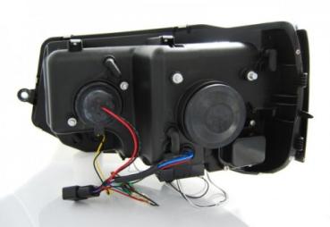 Scheinwerfer DRL LED Tagfahrlicht für VW T5 GP Facelift Bj. 10-15 Schwarz