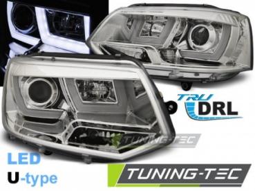 Scheinwerfer DRL LED Tagfahrlicht für VW T5 GP Facelift Bj. 10-15 Chrom