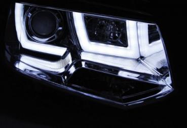 Scheinwerfer DRL LED Tagfahrlicht für VW T5 GP Facelift Bj. 10-15 Chrom