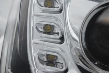Scheinwerfer DRL LED Tagfahrlicht für VW Jetta 6 Bj. 11-18 Chrom LTI