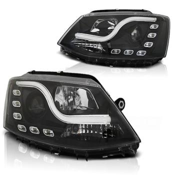 Scheinwerfer DRL LED Tagfahrlicht für VW Jetta 6 Bj. 11-18 Schwarz LTI