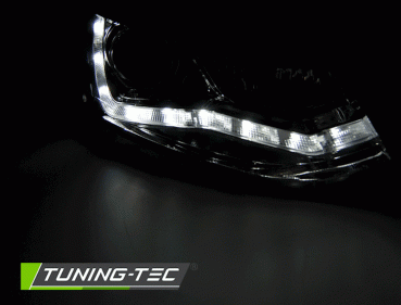LED Tagfahrlicht Design Scheinwerfer für VW Polo 6R 09-14 chrom