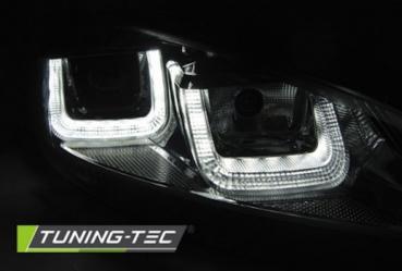 LED Tagfahrlicht Upgrade Scheinwerfer für VW Golf 6 08-12 schwarz / chrom