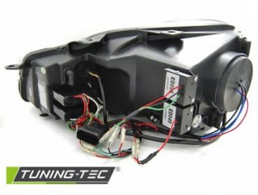 LED Tagfahrlicht Upgrade Scheinwerfer für VW Golf 6 08-12 schwarz / chrom