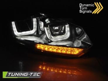Scheinwerfer DRL LED Tagfahrlicht für VW Golf 6 08-13 chrom mit dynamichen Blinker