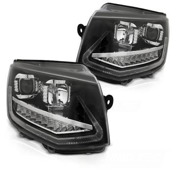 Scheinwerfer LED Tagfahrlicht für VW T6 Bj. 15-19 dynamischer Blinker Schwarz