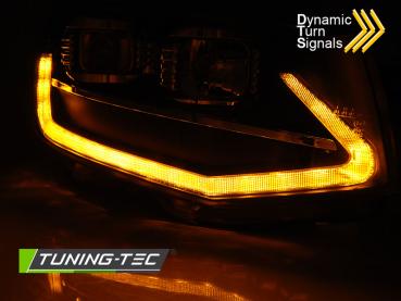 Scheinwerfer DRL LED Tagfahrlicht für VW T6 15-19 Dynamischer Blinker Schwarz