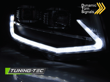Scheinwerfer DRL LED Tagfahrlicht für VW T6 15-19 Dynamischer Blinker Schwarz