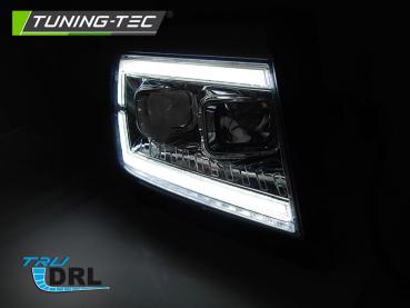 LED Tagfahrlicht Scheinwerfer für VW Crafter II ab 2017 chrom dynamische Blinker