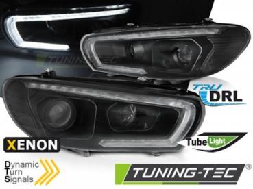 Xenon Scheinwerfer LED Tagfahrlicht für VW Scirocco 3  08- Schwarz dynamischen Blinker