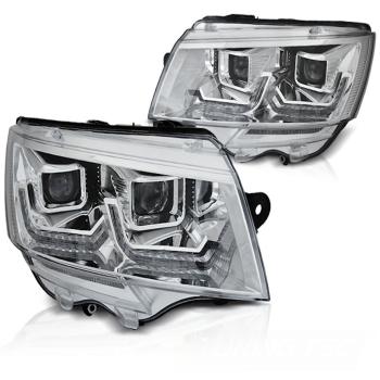 Scheinwerfer DRL LED Tagfahrlicht Lightbar für VW T6.1 Bus Bj. 2019- chrom