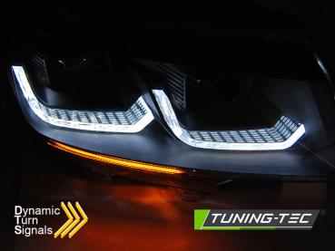Scheinwerfer DRL LED Tagfahrlicht Lightbar für VW T6.1 Bus Bj. 2019- Schwarz