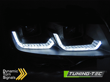 Scheinwerfer DRL LED Tagfahrlicht Lightbar für VW T6.1 Bus Bj. 2019- Schwarz