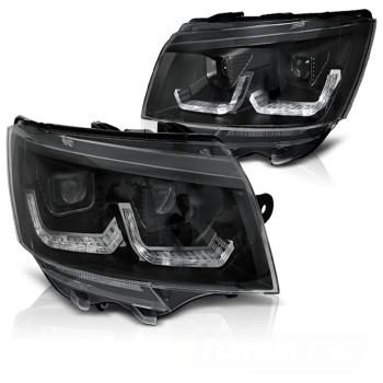 Scheinwerfer DRL LED Tagfahrlicht Lightbar für VW T6.1 Bus Bj. 2019- Schwarz