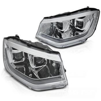 LED Tagfahrlicht Scheinwerfer für VW Caddy V/5 (SB) 20+ chrom dynamische Blinker