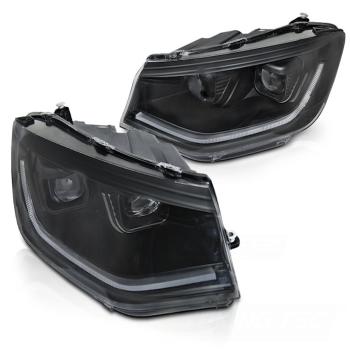 LED Tagfahrlicht Scheinwerfer für VW Caddy V/5 (SB) 20+ schwarz dynamische Blinker