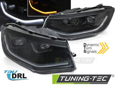 Voll LED Scheinwerfer Tagfahrlicht für VW Caddy V 5 Bj. 2020- Black dynamische Blinker