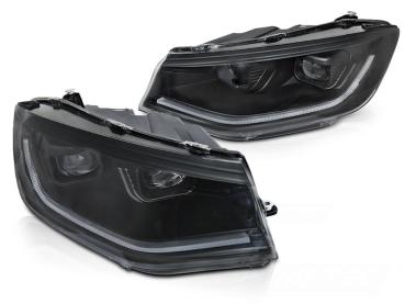 Voll LED Scheinwerfer Tagfahrlicht für VW Caddy V 5 Bj. 2020- Black dynamische Blinker