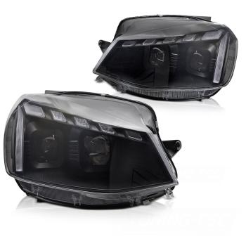 Scheinwerfer DRL LED Tagfahrlicht für VW Golf 7.5 VII Facelift Bj. 17-20 Schwarz