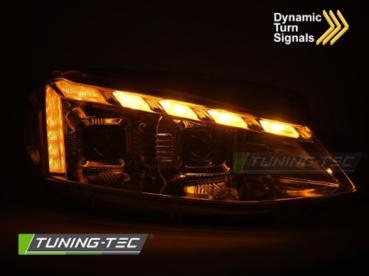 VOLL LED Scheinwerfer Tagfahrlicht für VW Golf 7.5 VII Facelift Bj. 17-20 Chrom