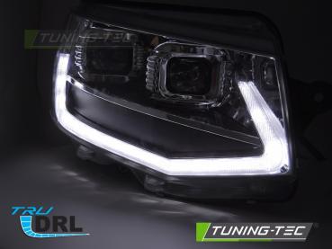 Voll LED Tagfahrlicht Scheinwerfer Set für VW T6 15-19 schwarz mit dynamischen LED Blinker