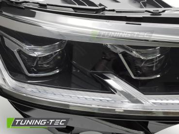 Voll LED Tagfahrlicht Scheinwerfer Set für VW T6.1 20-24 schwarz mit dynamischen LED Blinker