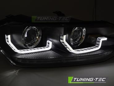 Scheinwerfer DRL LED Tagfahrlicht  schwarz für VW Polo 6R 17-21