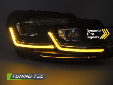 Preview: Voll LED Scheinwerfer passend für VW Golf 6 2008–2012 in Schwarz Chrom
