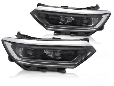 Voll LED Scheinwerfer passend für VW Passat B8 2014–2019 in Schwarz Chrom