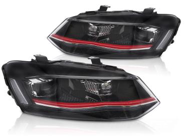 LED Upgrade Scheinwerfer passend für VW Polo 6R 6C mit dynamischem Blinker