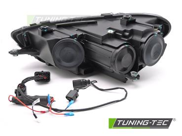Preview: Voll LED Scheinwerfer-Set passend für VW Scirocco III 2008–2014 mit dynamischem Blinker in Schwarz