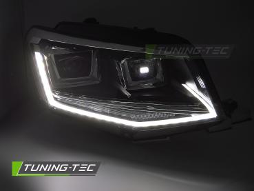 Preview: LED Tagfahrlicht Scheinwerfer passend für VW Caddy 2015-2020 Schwarz